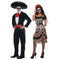PARTY EXPERT Dia de los Muertos Couple Costumes 761029608