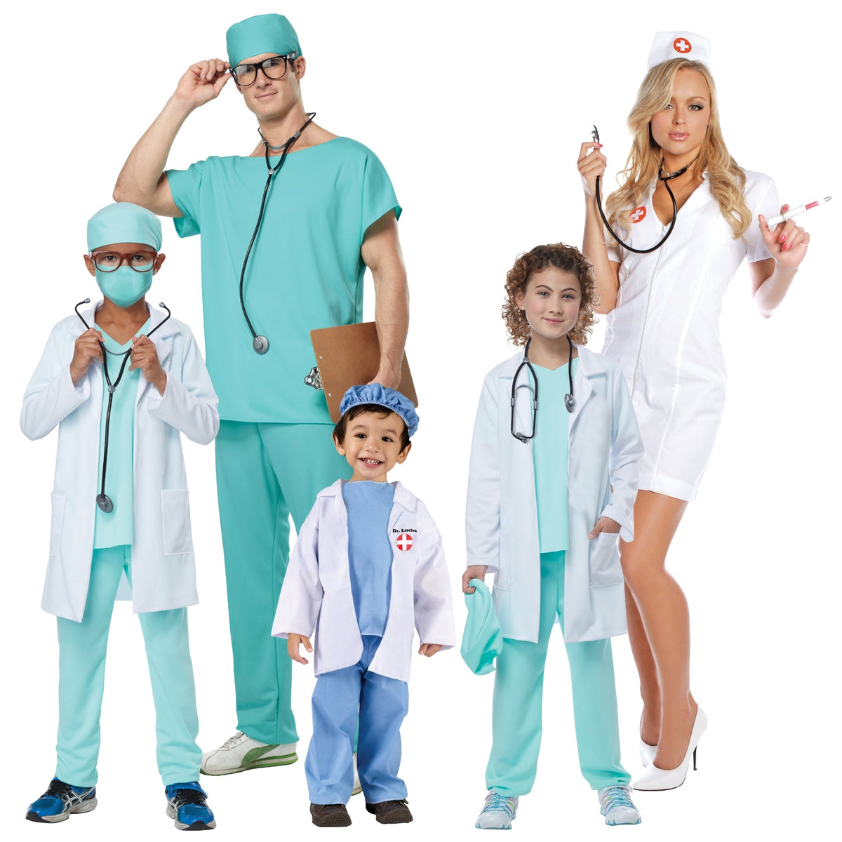 PARTY EXPERT Doctor and Nurse Family Costumes 715650147