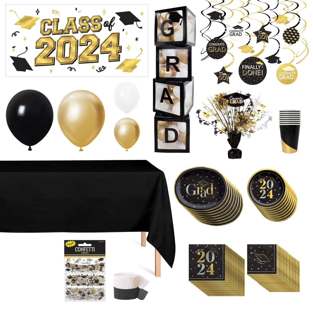 PARTY EXPERT Graduation Graduation Standard Party Supplies Kit
