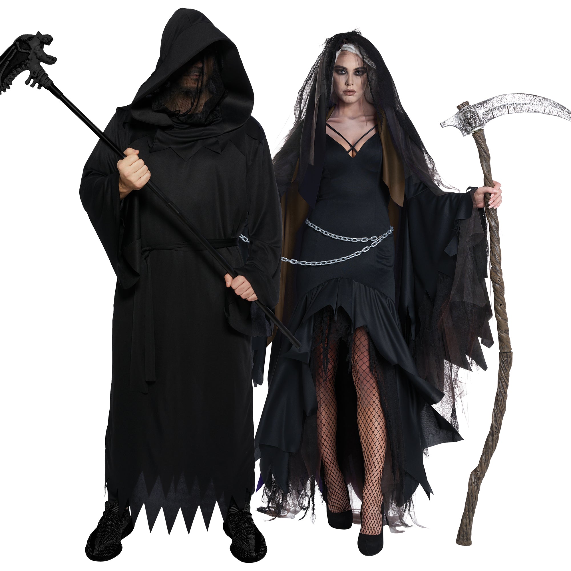 Grim Reaper Couple Costumes – Party Expert