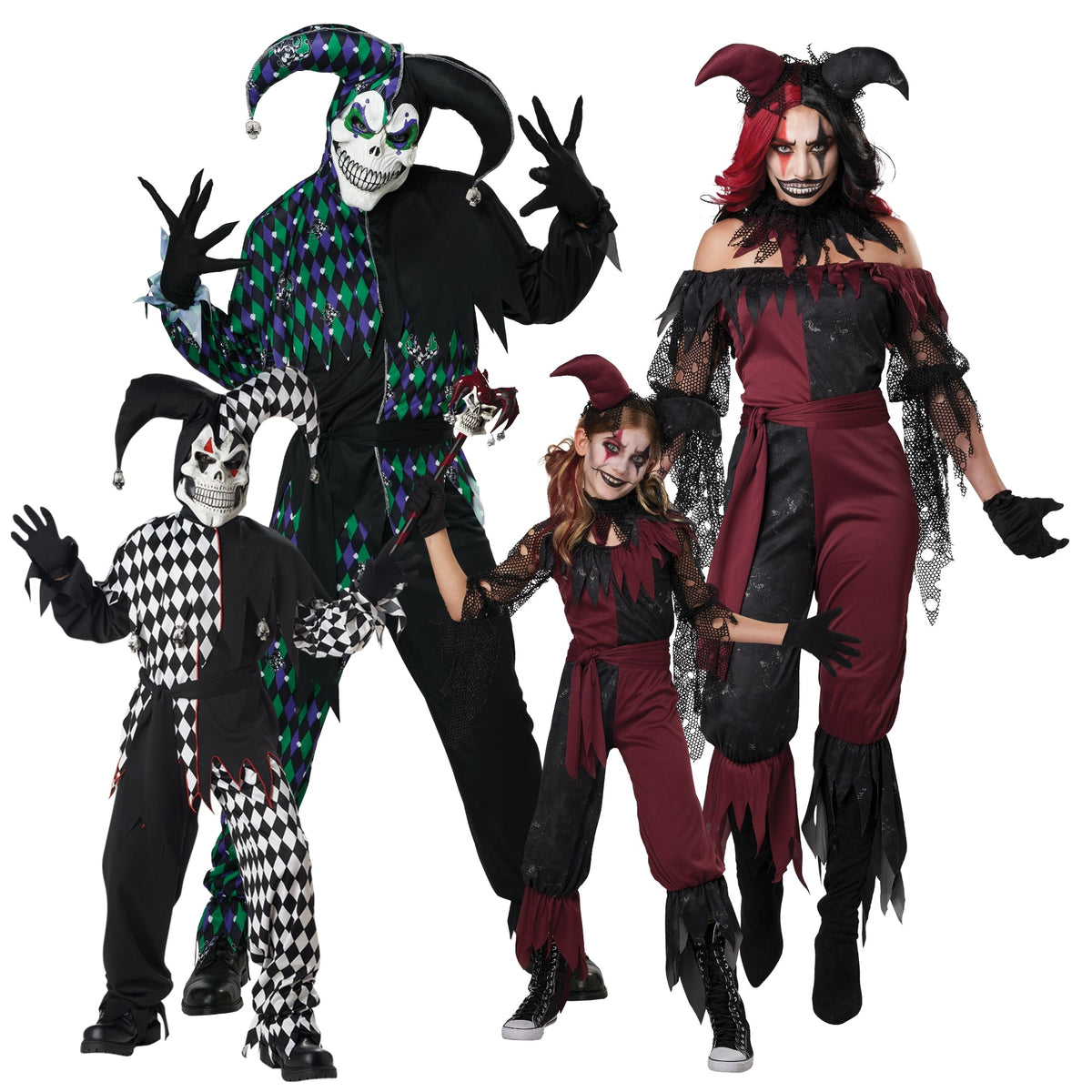 PARTY EXPERT Jester Family Costumes 715650202