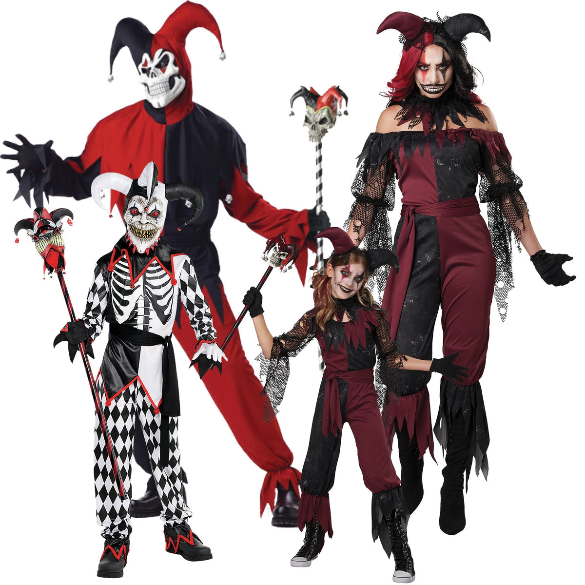 Party Expert Jester Family Costumes 715650202