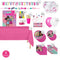 PARTY EXPERT Kids Birthday Barbie Dream Together Standard Birthday Party Supplies Kit, 8 Guests