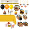 PARTY EXPERT Kids Birthday Big Dig Construction Standard Birthday Party Supplies Kit