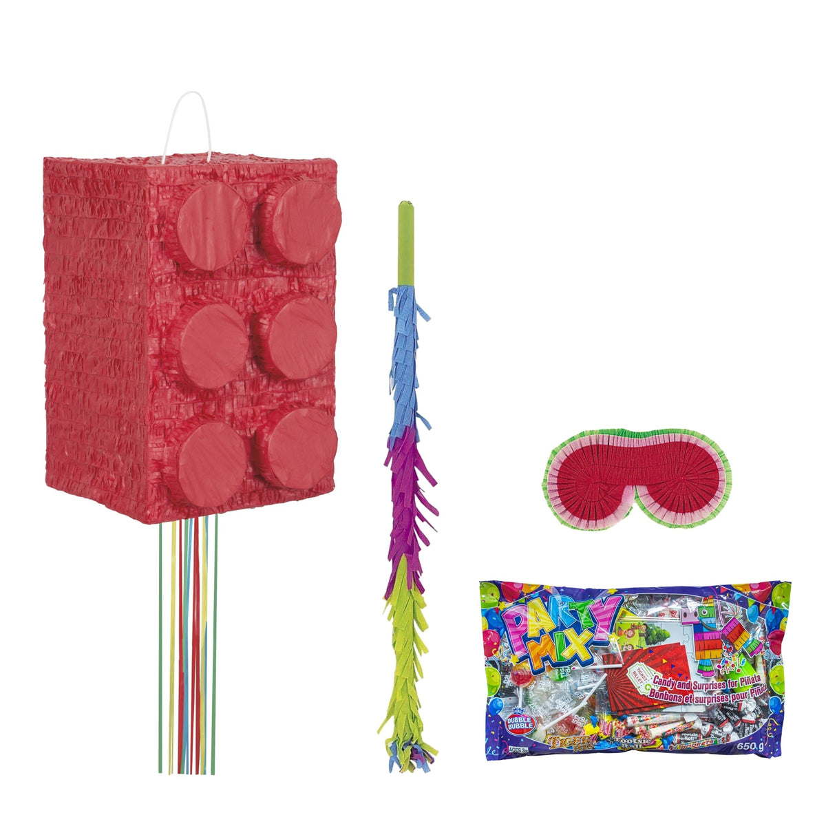 Party Expert Kids Birthday Block Party Piñata Birthday Party Kit