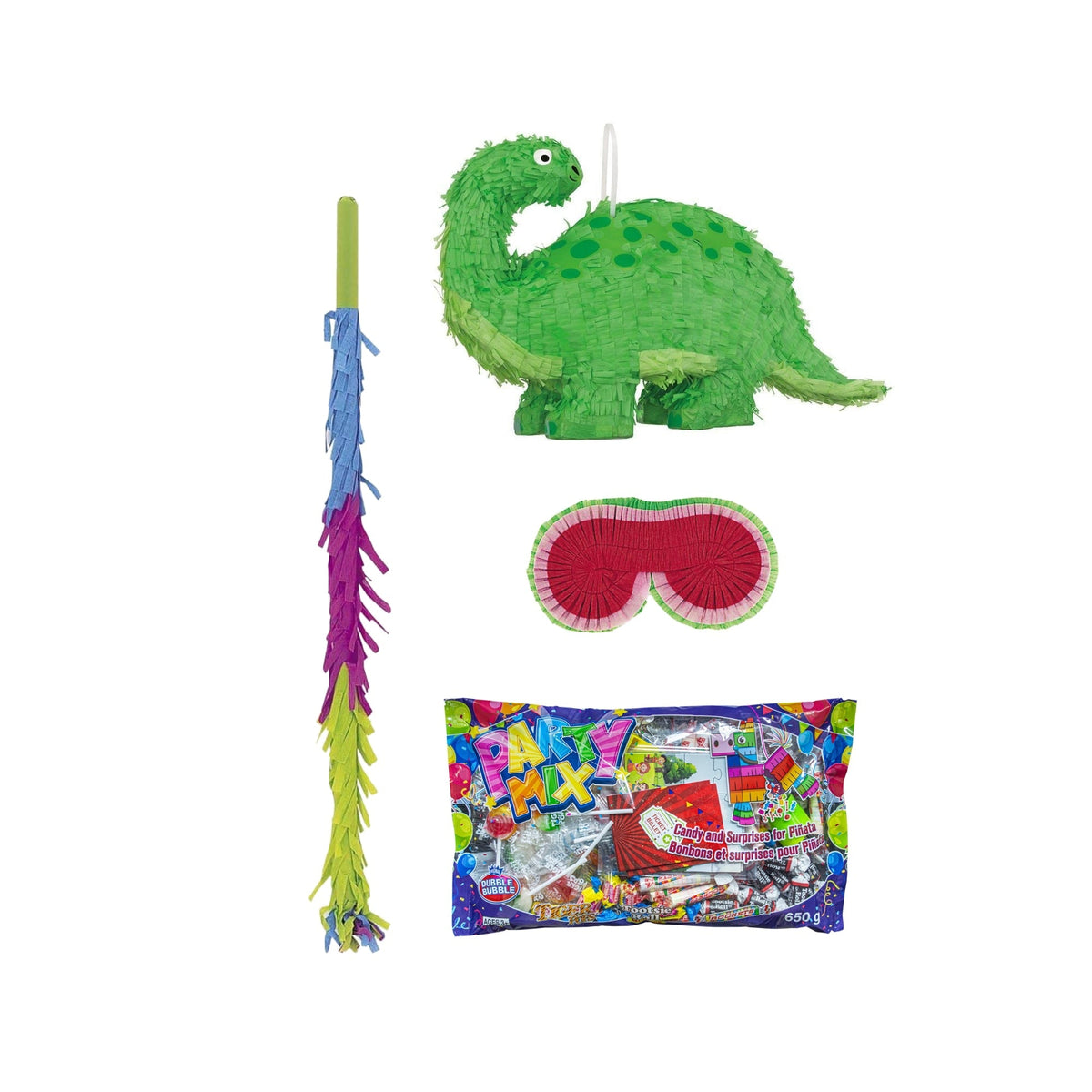 Party Expert Kids Birthday Blue and Green Dinosaurs Piñata Birthday Party Kit 721542062