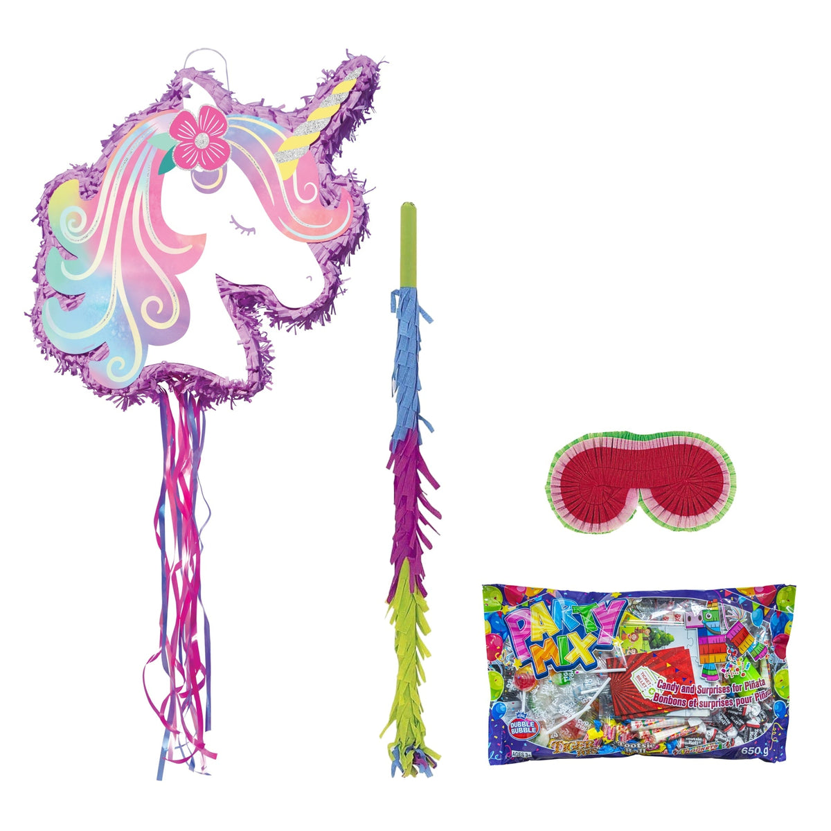 Party Expert Kids Birthday Enchanted Unicorn Piñata Birthday Party Kit