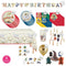 PARTY EXPERT Kids Birthday Harry Potter Standard Birthday Party Supplies Kit, 8 Guests