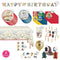 PARTY EXPERT Kids Birthday Harry Potter Standard Birthday Party Supplies Kit, 8 Guests