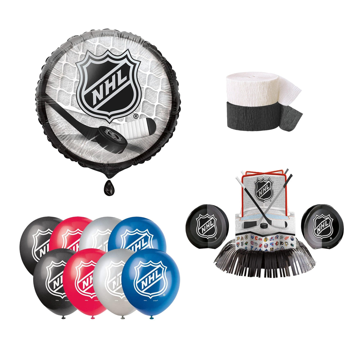 Party Expert Kids Birthday Hockey NHL Basic Decoration Party Kit 721480725