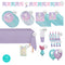 PARTY EXPERT Kids Birthday Mermaid Shine Standard Birthday Party Supplies Kit 721113940