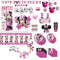 PARTY EXPERT Kids Birthday Minnie Mouse Ultimate Birthday Party Supplies Kit