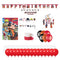PARTY EXPERT Kids Birthday Naruto Basic Decoration Birthday Party Supplies Kit, 8 Guests