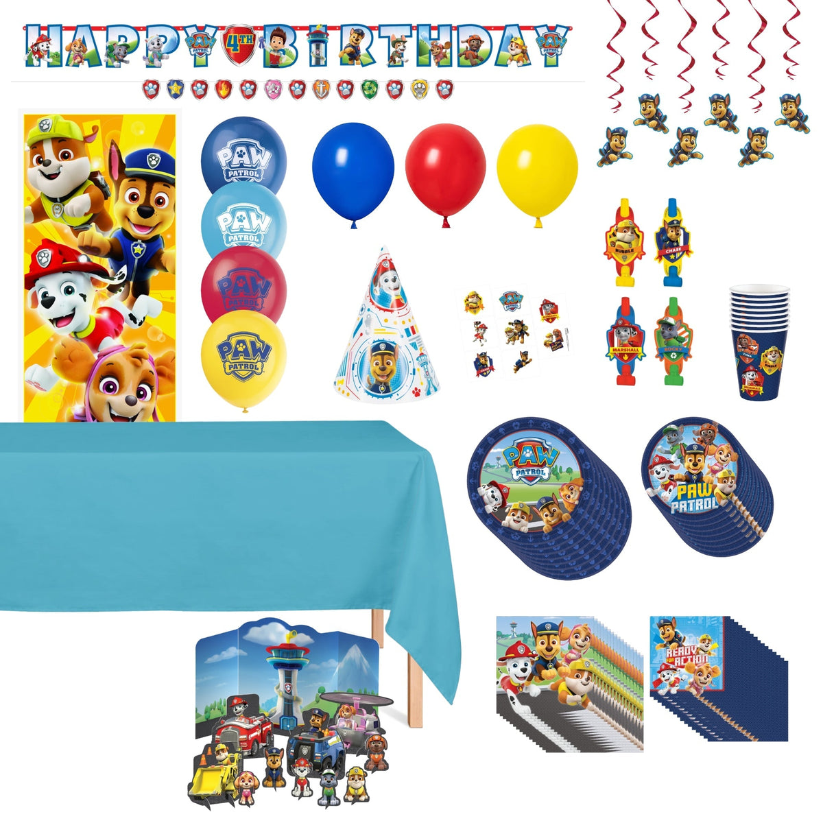 Party Expert Kids Birthday Paw Patrol Standard Birthday Party Supplies Kit
