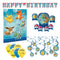 PARTY EXPERT Kids Birthday Pokémon Basic Decoration Party Supplies Kit, 8 Guests