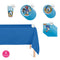 PARTY EXPERT Kids Birthday Sonic Basic Tableware Birthday Party Supplies Kit, 8 Guests