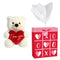 Party Expert Kids Birthday Valentine's Day White Teddy Bear Gift Combo