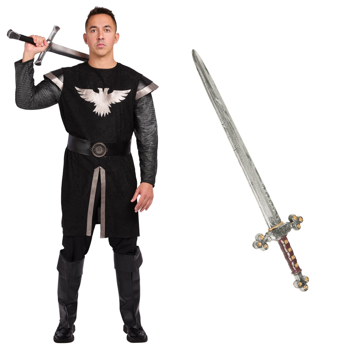 PARTY EXPERT Knight Costume Kit for Adults 761478447