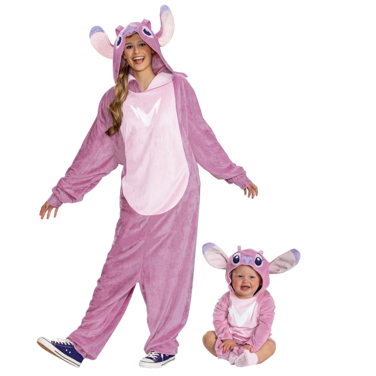 PARTY EXPERT Mommy and Me Angel Costumes, Stitch 761120236