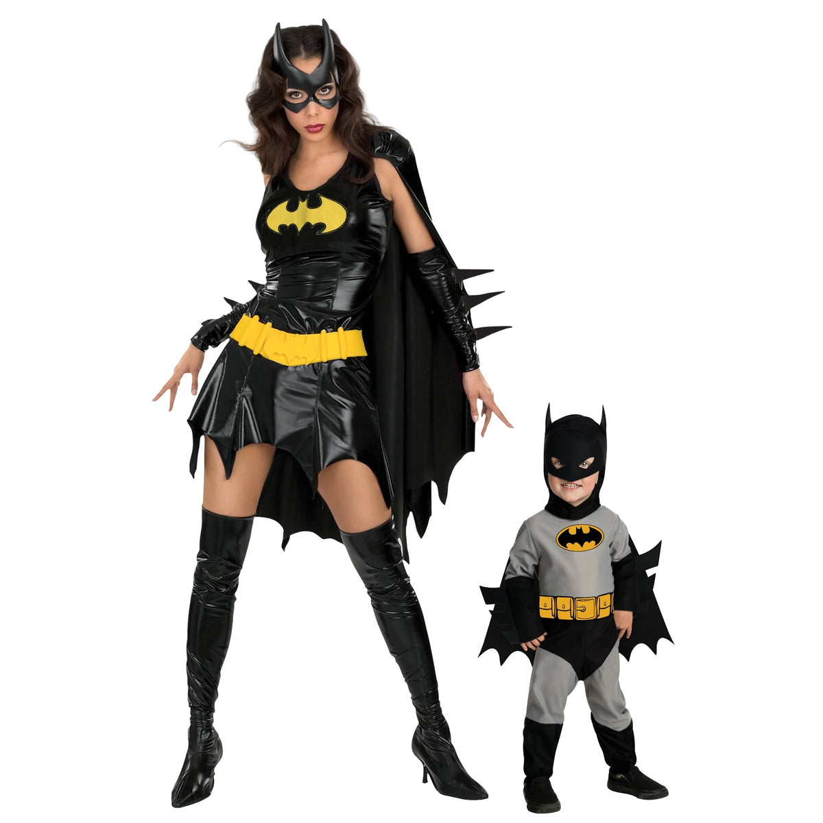 PARTY EXPERT Mommy and Me Batgirl and Batman Costumes 761093101