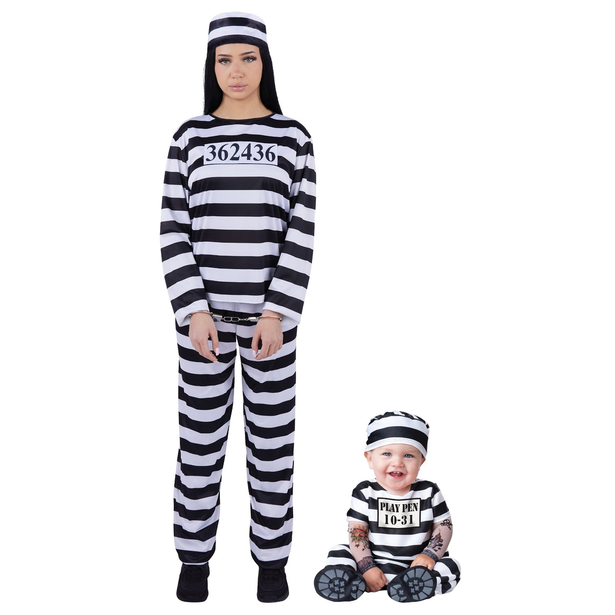 PARTY EXPERT Mommy and Me Inmates Costumes 761116354