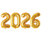 Party Expert New Year Gold 2026 New Year Foil Balloons Kit, 40 Inches