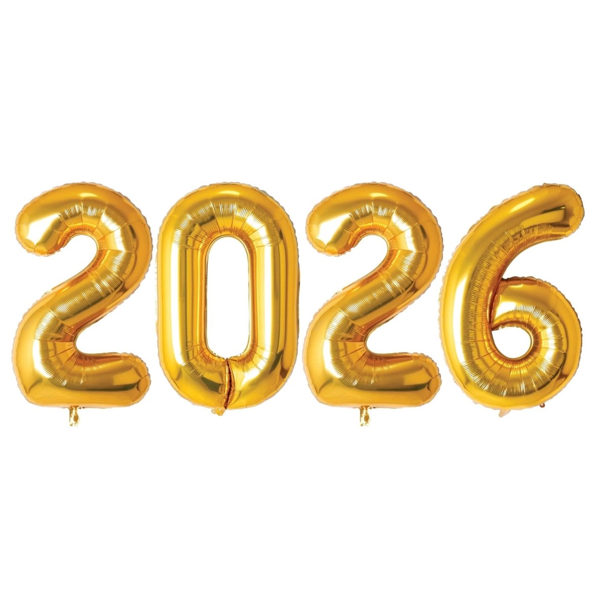 Party Expert New Year Gold 2026 New Year Foil Balloons Kit, 40 Inches