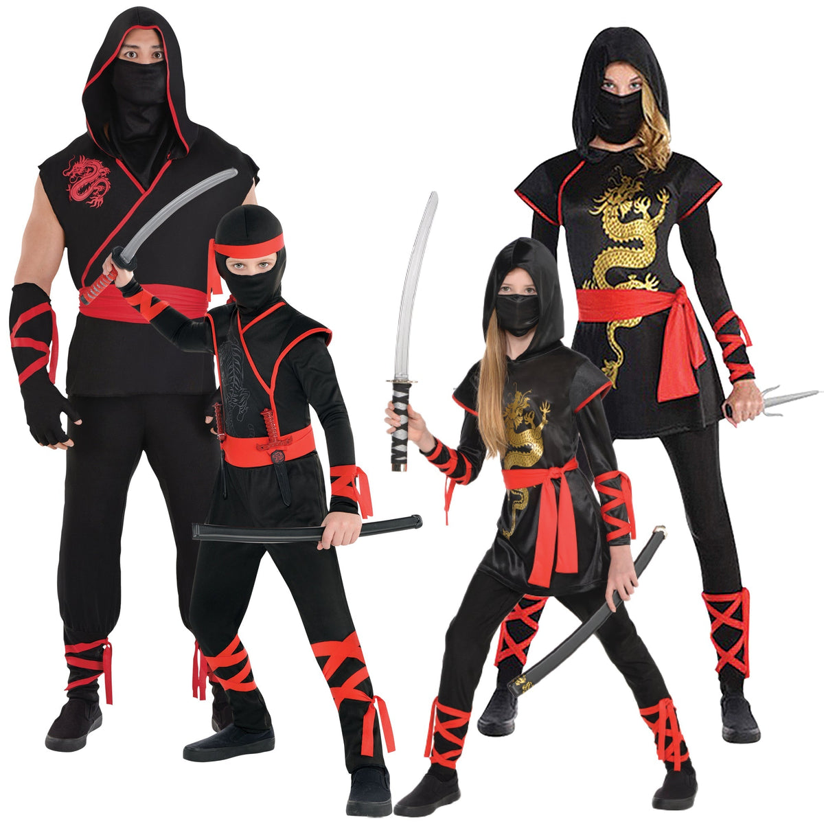Party Expert Ninja Family Costumes 715650256