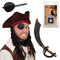 PARTY EXPERT Pirate Costume Accessory Kit for Adults 761642747