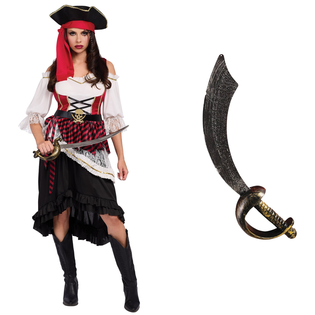 PARTY EXPERT Pirate of the Sea Dress Costume Kit for Adults