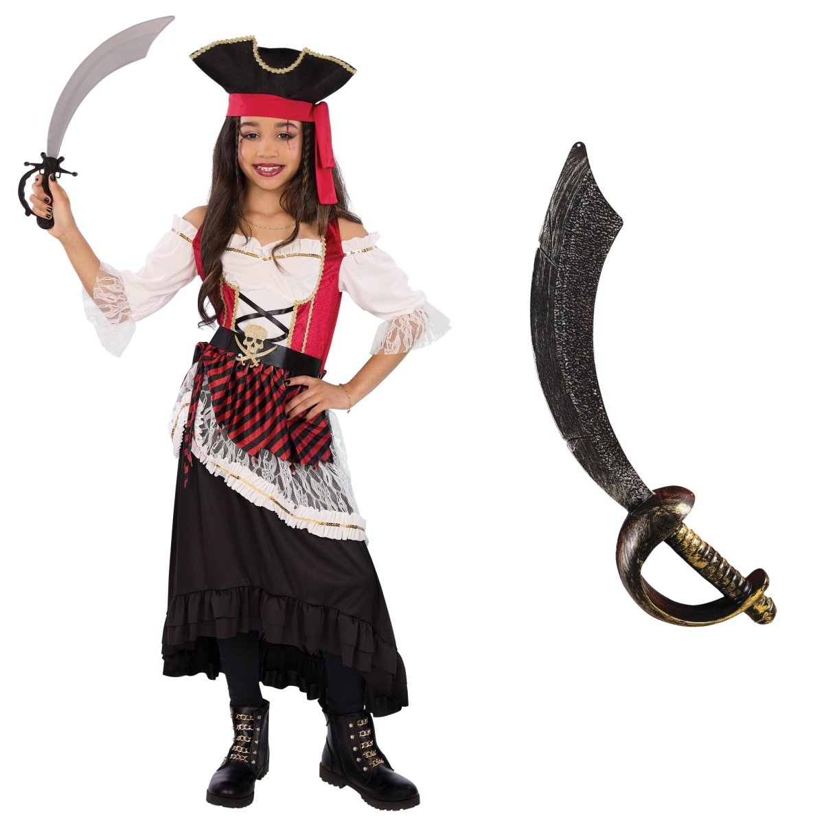 PARTY EXPERT Pirate of the Sea Dress Costume Kit for Kids
