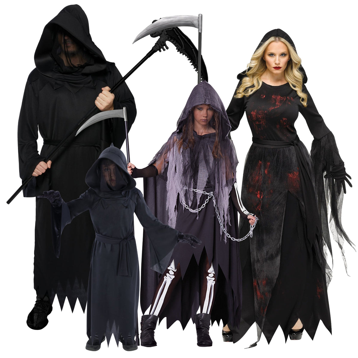 PARTY EXPERT Reaper Family Costumes 715650235
