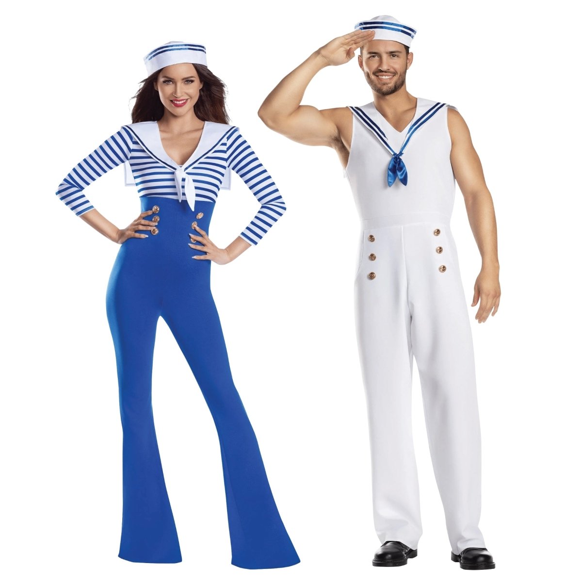 PARTY EXPERT Sailor Couple Costumes 761021862