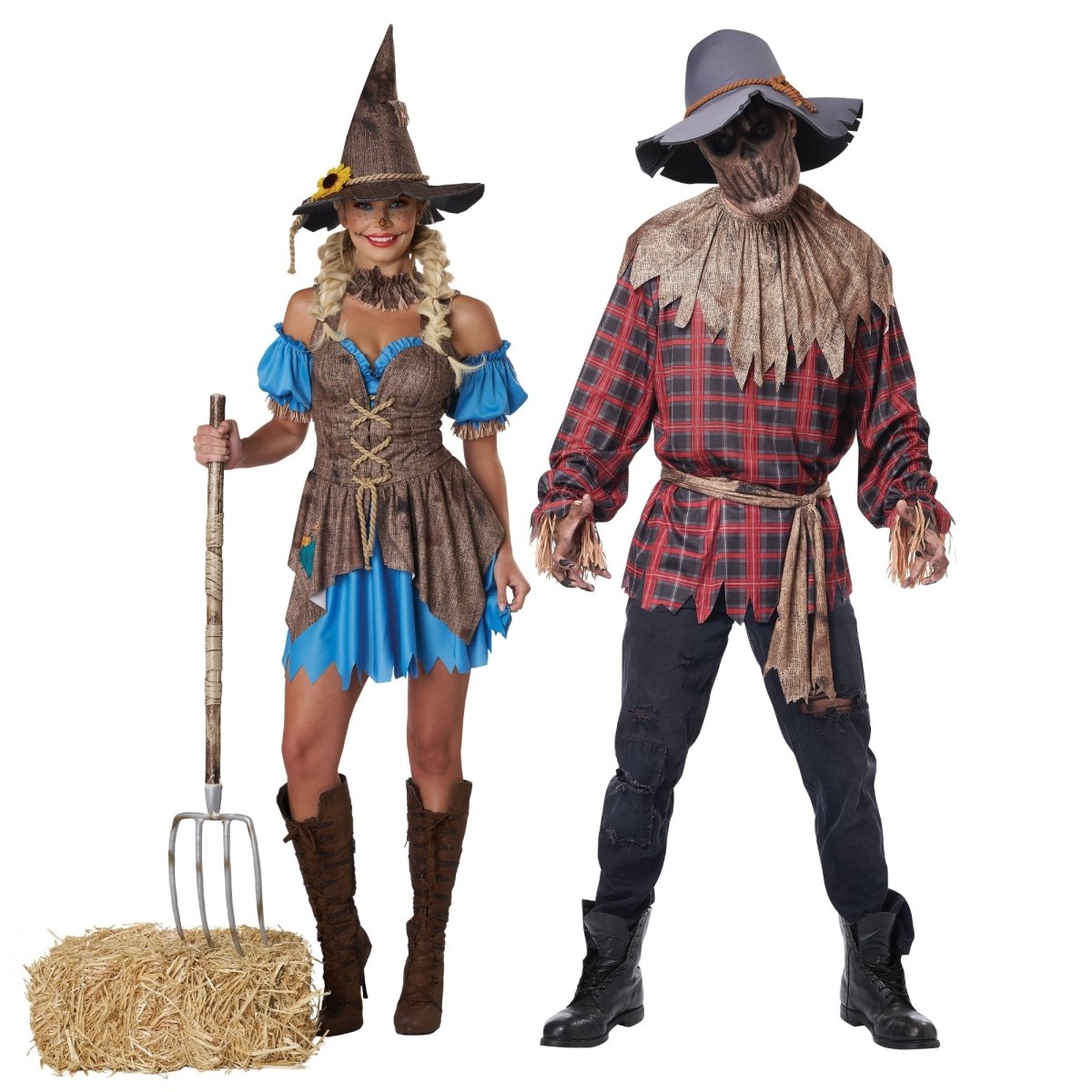 PARTY EXPERT Scarecrow Couple Costumes 761035965