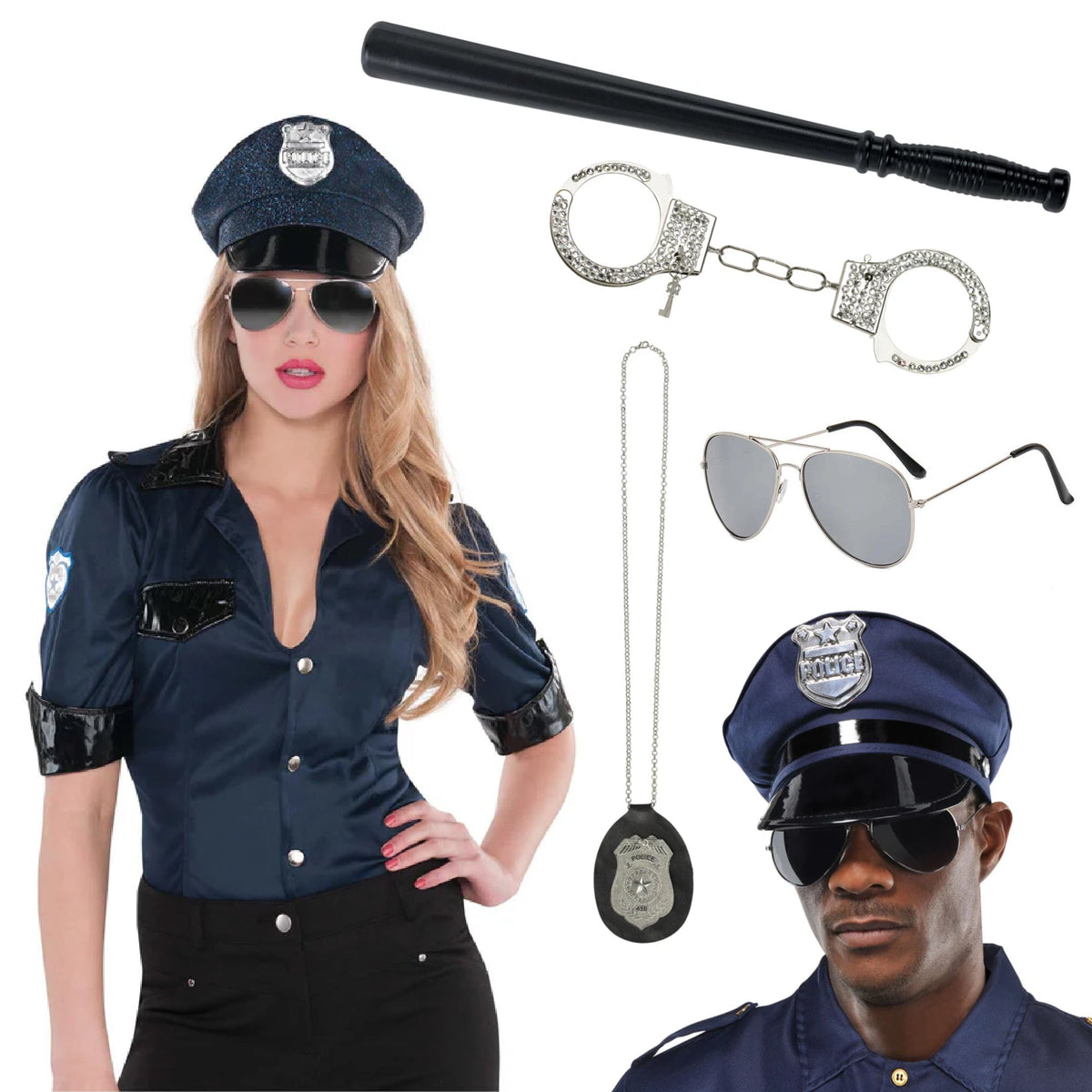PARTY EXPERT Sexy Police Costume Accessory Kit