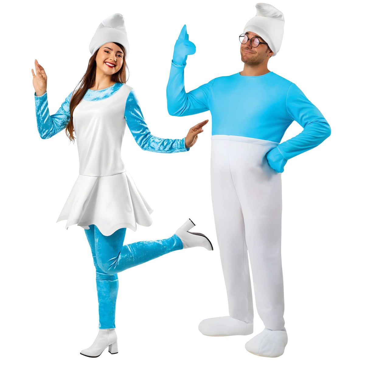 PARTY EXPERT Smurfs Couple Costumes 761051593