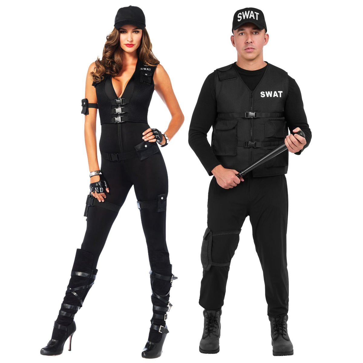 PARTY EXPERT SWAT Couple Costumes 761025087