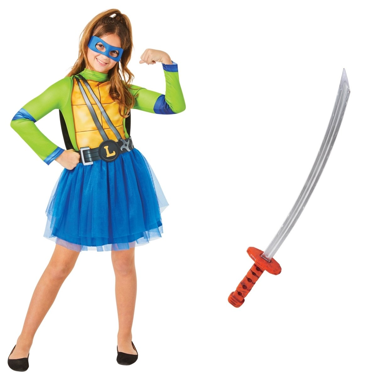 PARTY EXPERT Teenage Mutant Ninja Turtles Leo Dress Costume Kit for Kids