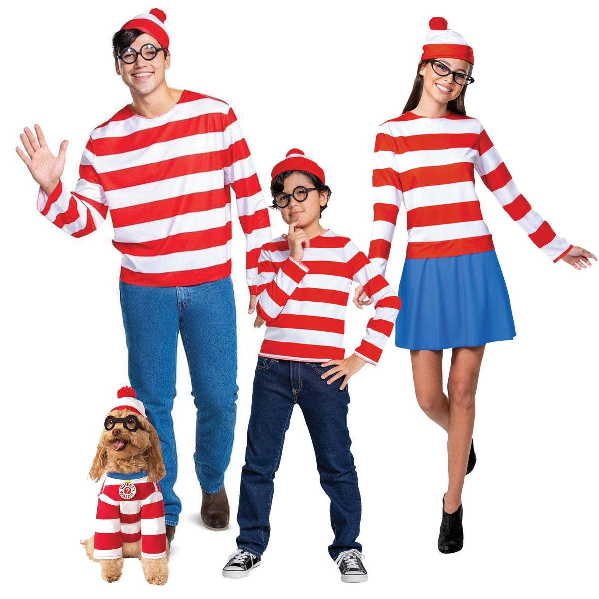 Party Expert Where's Waldo Family Costumes 717425805