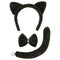 PARTY PLAY LIMITED Costume Accessories Black Cat Accessory Kit for Adults 840482502049