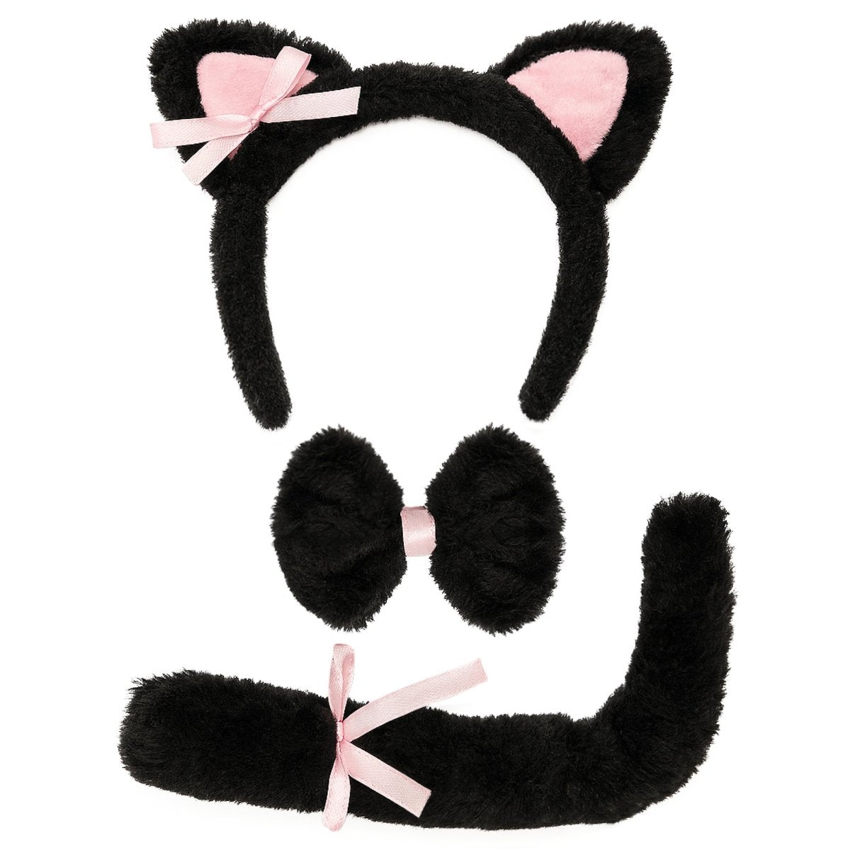 PARTY PLAY LIMITED Costume Accessories Black Cat Deluxe Accessory Kit for Adults 840482502056