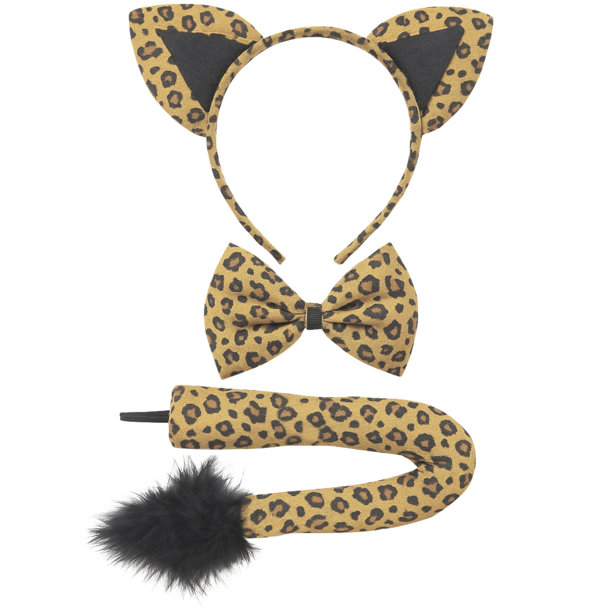 PARTY PLAY LIMITED Costume Accessories Cheetah Accessory Kit for Adults 840482502001