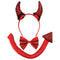PARTY PLAY LIMITED Costume Accessories Devil Accessory Kit with Sequin for Adults 840482502032