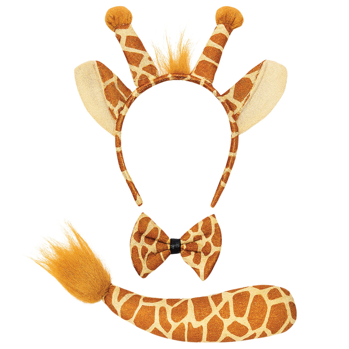 PARTY PLAY LIMITED Costume Accessories Giraffe Accessory Kit for Adults 840482501936