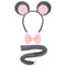 PARTY PLAY LIMITED Costume Accessories Grey Mouse Accessory Kit for Adults 850023088765