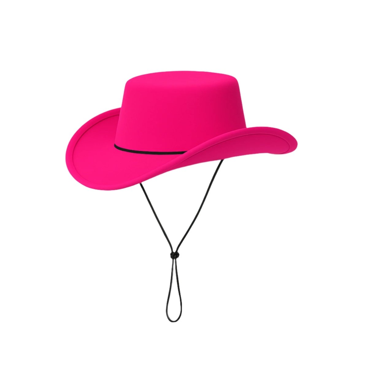 PARTY PLAY LIMITED Costume Accessories Neon Pink Cowboy Hat for Adults 850023088802