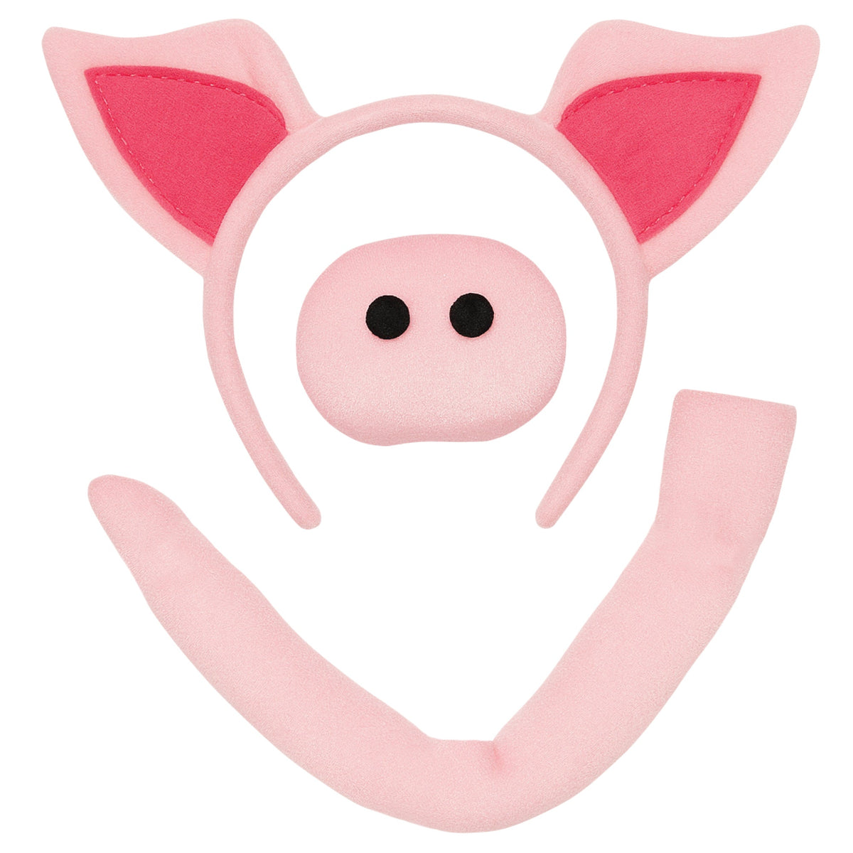 PARTY PLAY LIMITED Costume Accessories Pig Accessory Kit for Adults 840482501981