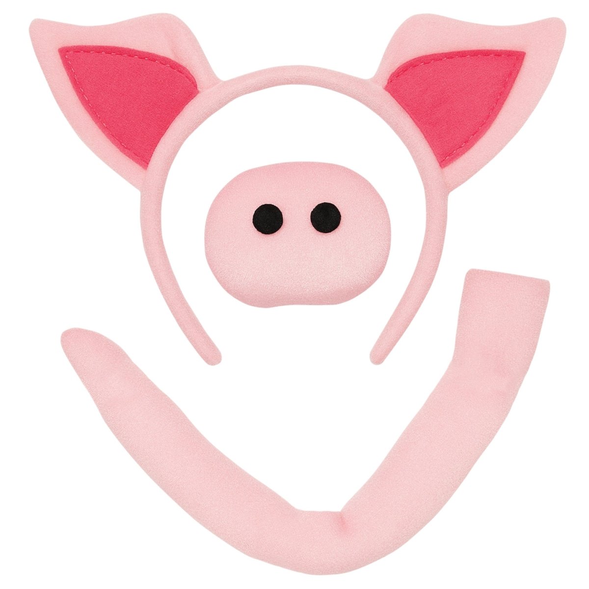 PARTY PLAY LIMITED Costume Accessories Pig Accessory Kit for Adults 840482501981