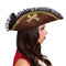 PARTY PLAY LIMITED Costume Accessories Pirate Tricorn Hat with Lace for Adults 850023088833
