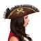 PARTY PLAY LIMITED Costume Accessories Pirate Tricorn Hat with Lace for Adults 850023088833